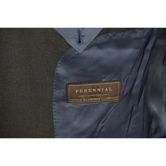 SuitSupply VBC Perennial S110s Wool Solid Gray Sport Coat Jacket Sz 39R